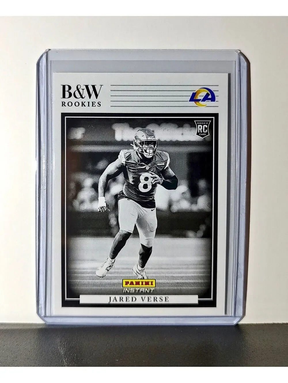 Jared Verse 2024 Panini NFL #34 Black & White Rookies Card Rams 1 of 680